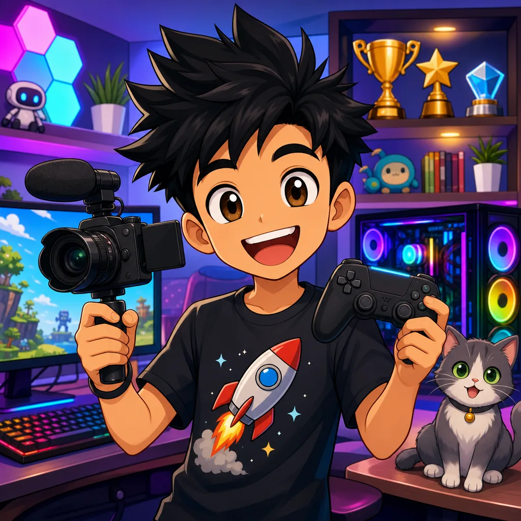 Rodri con su setup